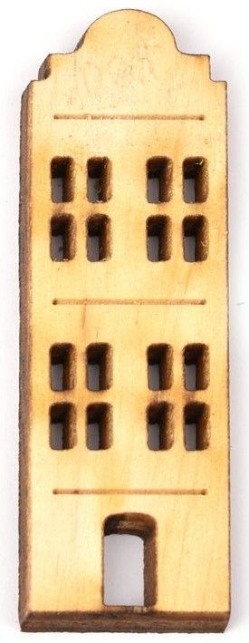Dekorace dřevěná výsek DOMEČEK 50x17mm- 1ks